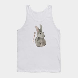 Mr bunny cute watercolor bunny sweet watercolour rabbit Tank Top